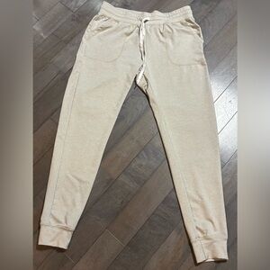 Zyia Active Women’s Classic Tapered Joggers in Oatmeal Size M